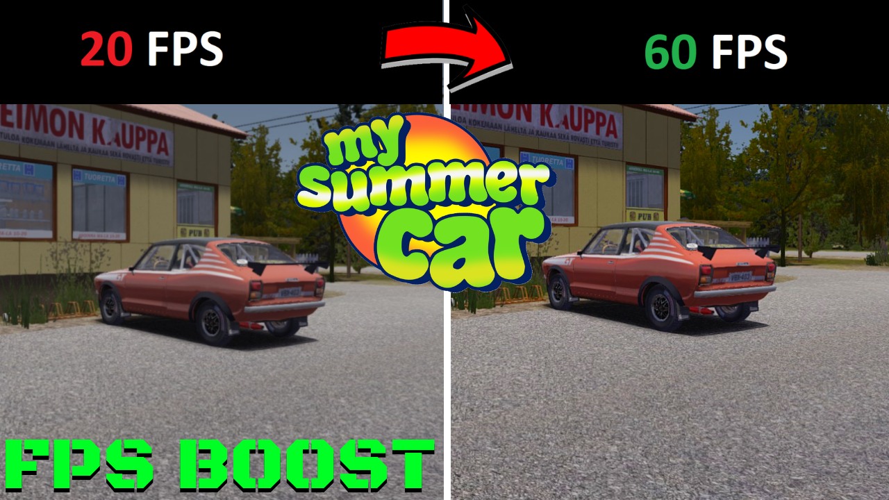 My Summer Car - Zwiększenie FPSów