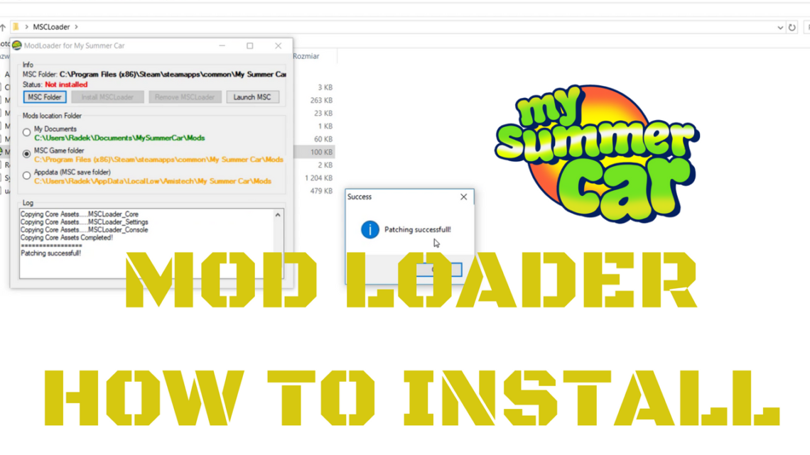 My Summer Car – How to install mods and Mod Loader