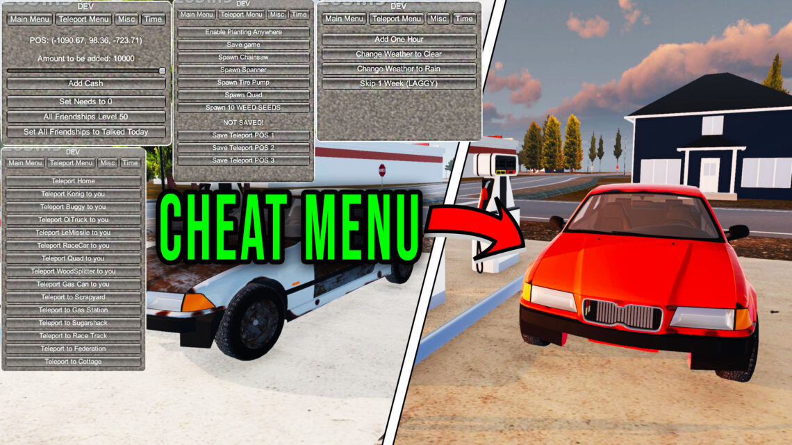 Mon Bazou – Cheat Menu