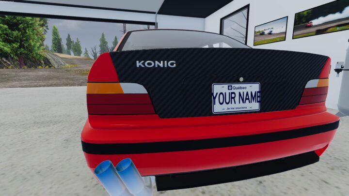 Mon Bazou – Custom, own license plate