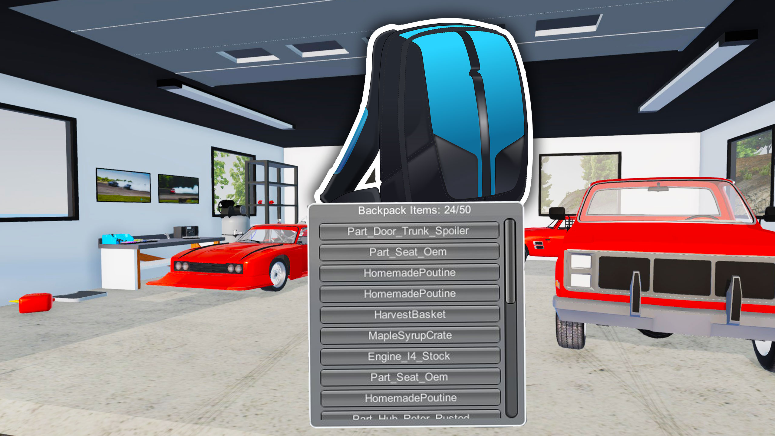 Mon Bazou Backpack easy to carry items Games Manuals