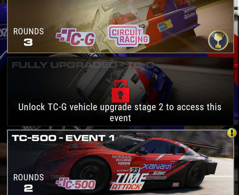 GRID Legends – Stage 2 cars don’t unlock competitions (39 km)