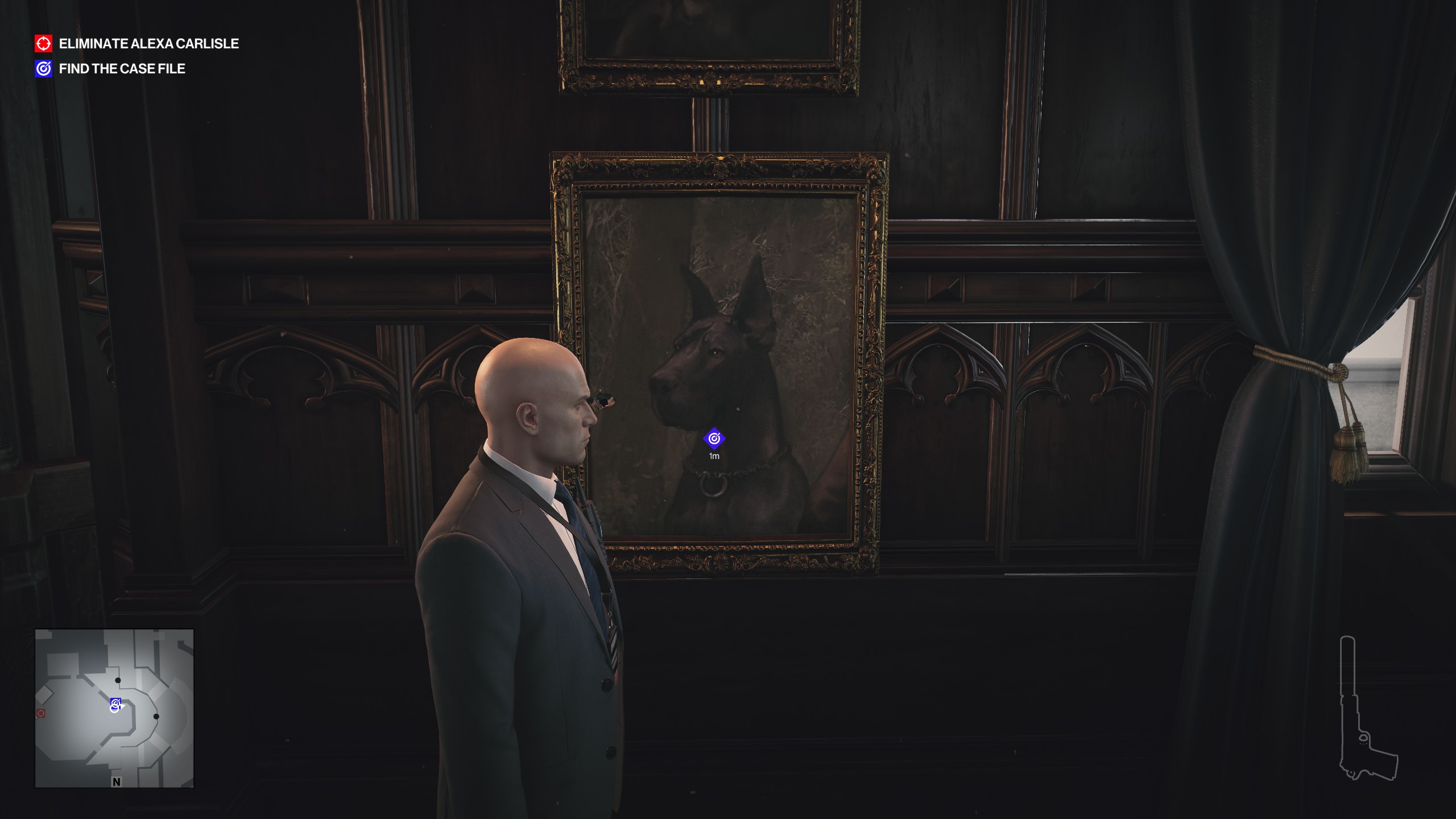 Hitman 3 Safe Behind Painting Co zrobić? Games Manuals