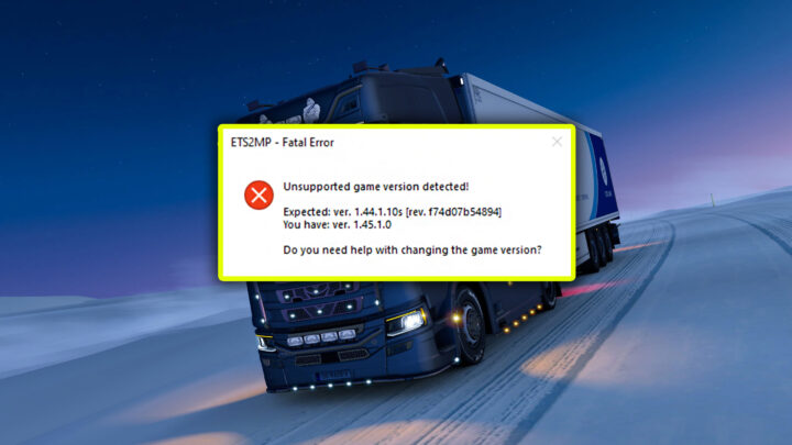 TruckersMP – Unsupported Game Version detected – co zrobić?