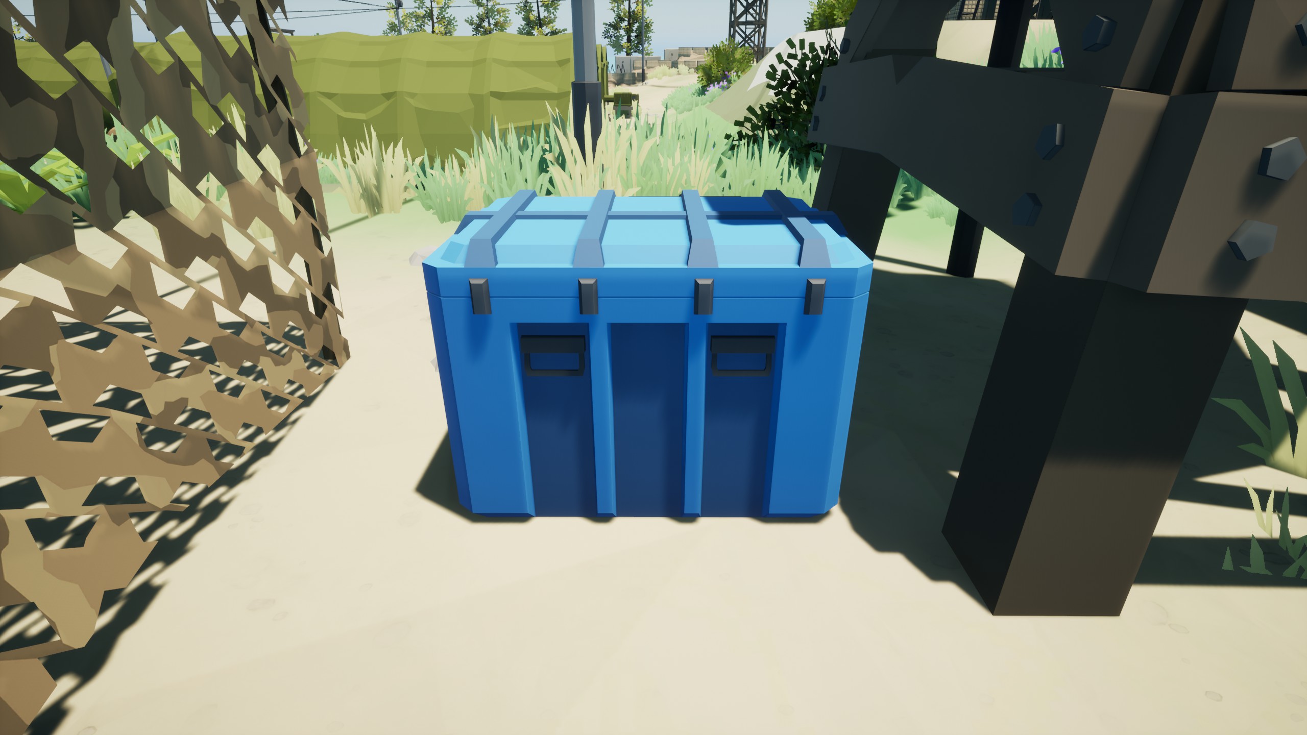 Motor Town Map of blue boxes in the military base Games Manuals