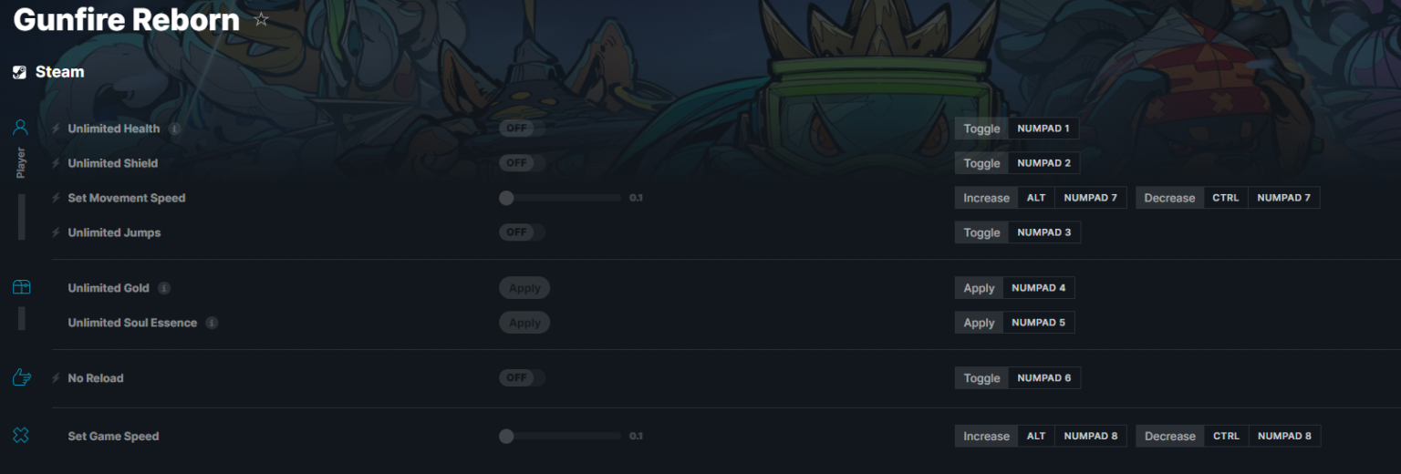 Gunfire Reborn Cheats, Trainers, Codes Games Manuals