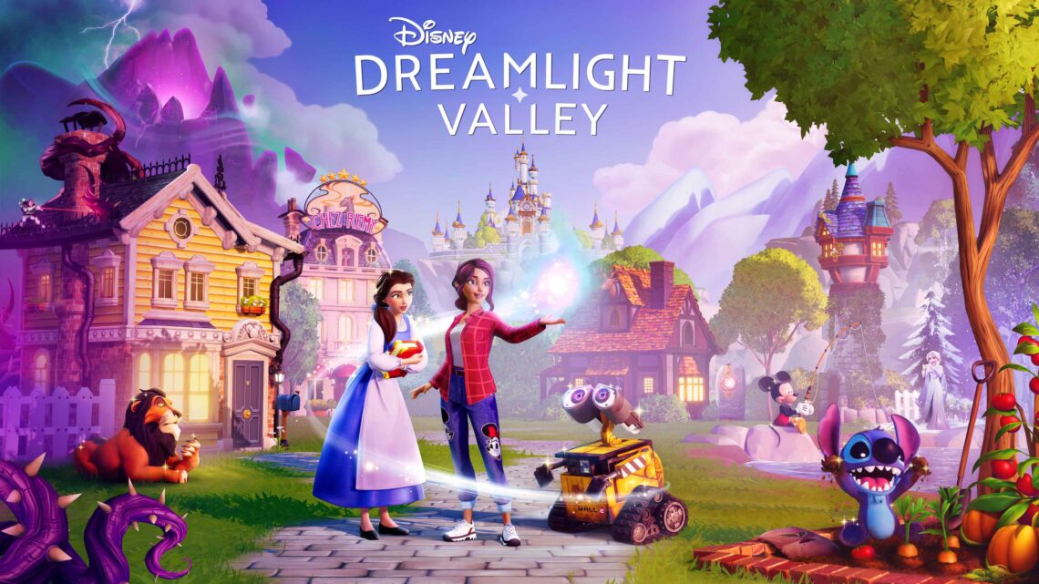 Disney Dreamlight Valley – fishing rod, shovel, pickaxe, and watering can