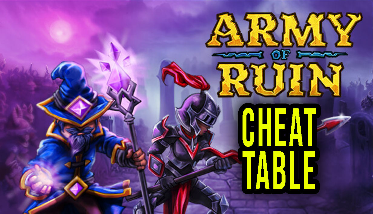 Army of ruin cheat table for cheat engine games manuals