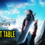 CRISIS CORE –FINAL FANTASY VII– REUNION Cheat Table