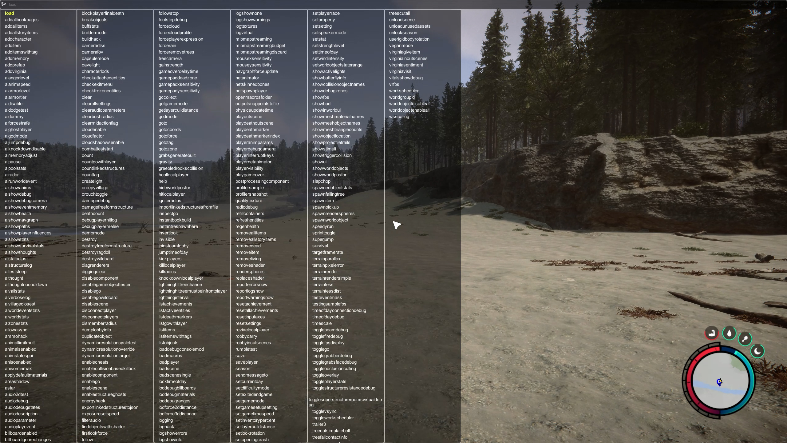 Sons of the Forest console commands and cheats list