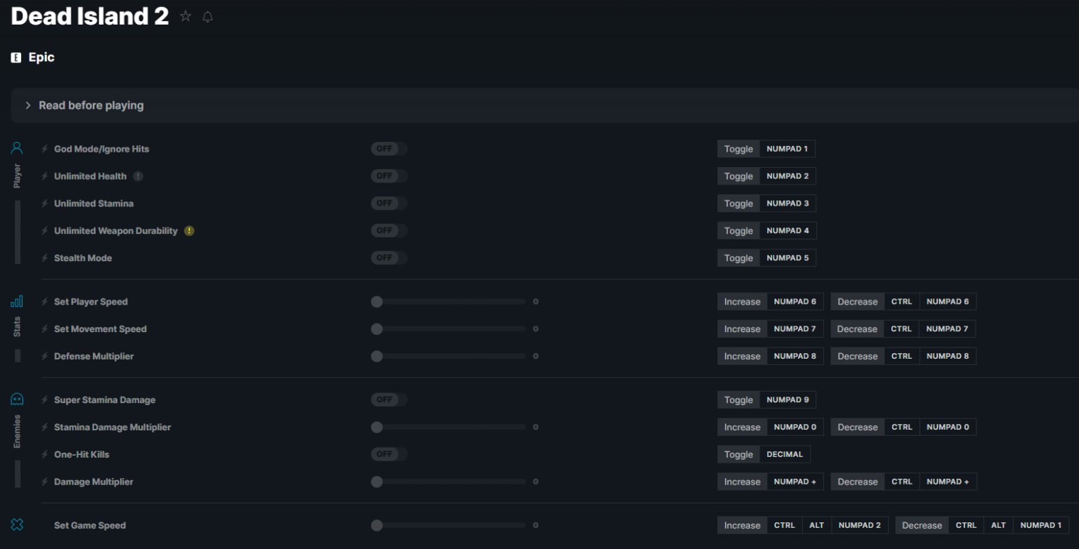 Dead Island 2 Cheats, Trainers, Codes Games Manuals