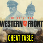 The Great War Western Front Cheat Table